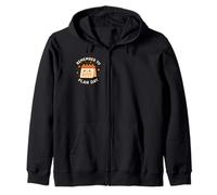 "Remember to Plan Day" Cute Calendar Character Funny Zip Hoodie