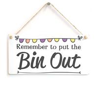 Remember to Put the Bin Out Sign, Household Reminder
