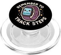 "Remember to Track Steps" Smart Watch Cute PopSockets PopGrip for MagSafe