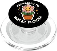 "Remember to Water Flower" Cute Funny Character PopSockets PopGrip for MagSafe