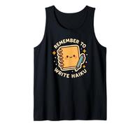 Remember to Write Haiku Cute Funny Journal Character Tank Top