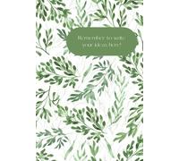 Remember to write your ideas here ! Notebook