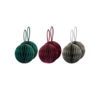 Remember Tree Decoration Bauble - 6 Pieces - 3 Colours - Classic Tree Decoration