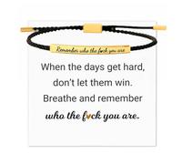 Remember Who The F You Are Bracelet Inspirational Bracelets for Women Dont Let The Hard Days Win Motivational Bracelet jewelry trendy fashion fall fashion jewelry womens fashion