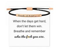 Remember Who The F You Are Bracelet Inspirational Bracelets for Women Dont Let The Hard Days Win Motivational Bracelet jewelry trendy fashion fall fashion jewelry womens fashion