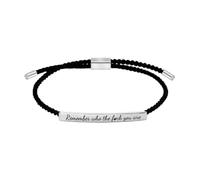 Remember Who The You Are Motivational Tube Bracelets, Engraved Inspirational Message Hand Braided Clasp String Bracelet, String Bracelet for Family Friends Women Jewelry Gift