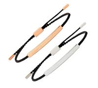 Remember Who You Are Bracelet 2 Pcs Don't Let The Hard Days Win Bracelet,Motivational Strength Bracelet for Women,Handmade Hand Braided Clasp String Bracelet Adjustable Motivational Strength Bracelet