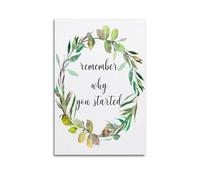 Remember Why You Started(2) Art Posters Are Suitable for Decorating Living Room, Bedroom, Study, Restaurant, Corridor, Children's Room, EtcUnframe-style 20x30inch(50x75cm)