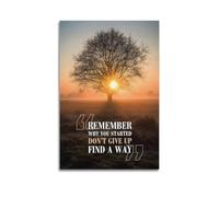 Remember Why You Started Motivational QuoteCanvas Poster Wall Art Poster for Room Living Room Study Aesthetics And DecorationUnframe-style 08x12inch(20x30cm)