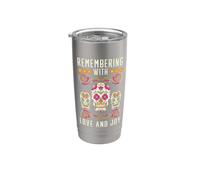 Remember with Love and Joy Dia de Muertos Stainless Steel Insulated Tumbler