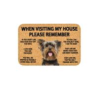 Remember Yorkshire Terrier Dogs House Rules Doormat Door Floor Kitchen Mat Anti-Slip Living Room Entrance Rug Carpet