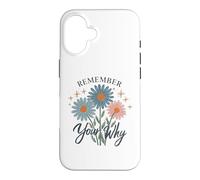 Remember Your Why Inspirational Quote Case for iPhone 16