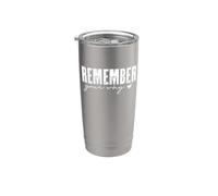 Remember Your Why Motivational Phrase Stainless Steel Insulated Tumbler