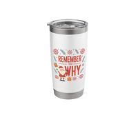Remember Your Why Santa Snowflakes Stainless Steel Insulated Tumbler