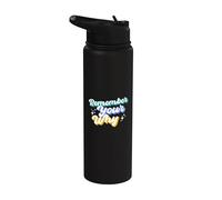 Remember Your Why - Vintage Motivation Inspiration Saying Stainless Steel Insulated Water Bottle