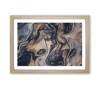 Remembering Yesterday in Abstract Framed Print | A2 Oak Framed Wall Art | Ready to Hang | Abstract Fantasy Picture | Living Room Bedroom Lounge Office