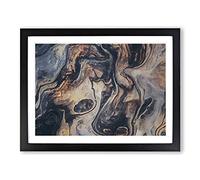 Remembering Yesterday In Abstract Modern Art Framed Print | A2 Black Framed Wall Art | Ready to Hang | Abstract Fantasy Picture | Living Room Bedroom Lounge Office