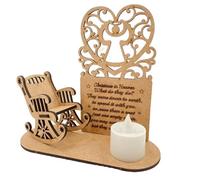 Remembrance Candle Ornament to Remember Loved Ones, Exquisite Sympathy Commemorative Memorial Gift Heart-Warming Angel, Handcrafted Sympathy Funeral Gifts with LED Light for Prayers (#1)