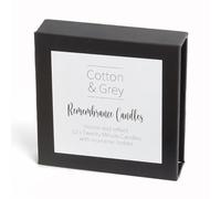 Remembrance Candles. 12 x Twenty Minute Candles with a Ceramic Holder for Relaxation, Meditation, Mindfulness and Well-Being