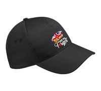 Remembrance Day 2025 P-Cap, Lest We Forget Union Jack Flag Graphic Hat, Honour Veterans Tribute Cap UK (Black)
