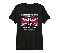 Remembrance Day. British Army Soldiers Troops Veterans Flag Premium T-Shirt