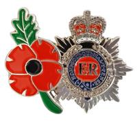 Remembrance Day Red Poppy Lapel Pin Badge Brooch The Queen's ER Memorabilia Poppy Badges and Pins (silver)