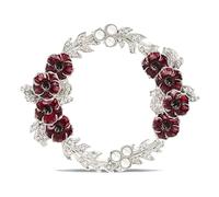 Remembrance Day Red Poppy Wreath Lest We Forget Pin Badge Brooch Anniversary Red Poppy Badges and Pins