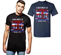Remembrance Day T-Shirt I'm Not A Hero British Armed Forces Unisex Gift Tee Top (Black, 2XL)