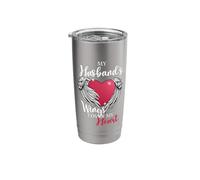 Remembrance Design and My Husband has Wings Heart Stainless Steel Insulated Tumbler