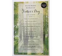 Remembrance Father's Day Open Anyone New Sentiment UK Greeting Card
