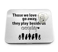 Remembrance Guitar Pick Memorial Family Loss Grief Keepsake They never go away Forever with Us See you Again Grandpa Loss Dad Loss Uncle Loss Funeral