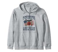 Remembrance Is the Promise We Keep Honor Our Heroes 1 Zip Hoodie