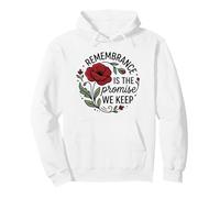 Remembrance Is the Promise We Keep Honor Our Heroes 2 Pullover Hoodie