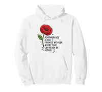 Remembrance Is the Promise We Keep Honor Our Heroes 3 Pullover Hoodie