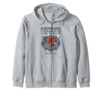 Remembrance Is the Promise We Keep Honor Our Heroes 5 Zip Hoodie