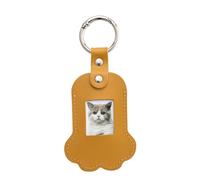Remembrances Keyring Bag Leather Pet Memorial Keychains Unique Paws Charm for Furs Keepsakes Creativity Unique Paws Charm for Furs Keepsakes Creativity