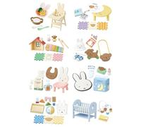 Rement Miffy Baby Room 1 Box H 4.5 x W 2.8 x D 2.0 inches (115 x 70 x 50 mm) ATBC-PVC