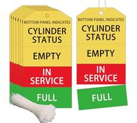 Remerabel 100 Pcs Cylinder Status Sign Tags, Waterproof Gas Status Tanks, 2x4 inch, Full/In Use/Empty Cylinder Labels
