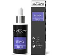 Remescar Retinol Serum High Strength For Face 30ml - Collagen boost deep wrinkle anti-aging serum - Smooths and Evens the Skin - Reduces Skin Imperfections - 0.25% Retinol