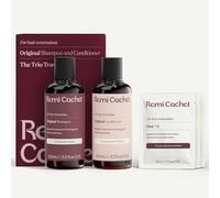 REMI CACHET Shampoo and Conditioner 100ml with Hair Oil Sachets 30ml For Human Hair Extensions | Paraben Free Designed to Hydrate & Protect Strawberry & Cucumber Scent | 100% Vegan All Extension Bonds