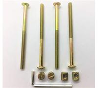 REMI TOOLS LTD Kit For Beds Cots Furniture Repair & Assembly Size (4 Screws M6 x 100MM) 4 Nuts & 1 Allen Key