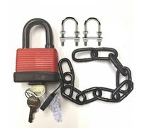Remi Tools Ltd Wheelie Bin Lock, Wheelie Bin Lid Chain Lock System, 30mm Padlock with 2 Keys, Wheelie Bin Lock Kit to Prevent Fly Tipping, Bin Tampering & Identity Theft - Easy Install (Heavy Duty)