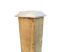 REMI TOOLS LTD Wooden Fence Post Caps 3"(16 Pack) Durable and Weather-Resistant Fence Post Toppers with Natural Finish