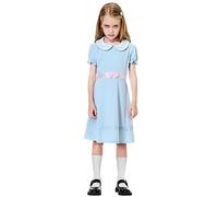 Remimi Blue Girls Halloween Cosplay Twins Chiffon Lace Up Dress Blue 13-14 Years