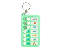 Reminder Board for the Elderly Kids Daily Schedule Keyring Chore Chart Keychains Task Planning Pad Keyrings Chore Chart Keychains Planner Board Keyrings