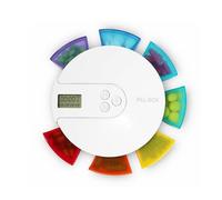 Reminder Electronic Box Portable Weekly 7-Grid Organizer with 4 Alarms Waterproof Food-Grade Storage Case