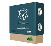 Remineralizing Gum, Remineralizing Chewing Gum with Nano-Hydroxyapatite & Xylitol, Supports Fresh Breath and Oral Health, Tree Sap Base, Gluten Free, No Sucralose or Aspartame, Mastic Mint, 60 Count