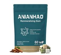 Remineralizing Gum Underbrush Remineralizing Chewing Gum with Nano-Hydroxyapatite & Xylitol - SugarFree Chewing Gum for Enamel Repair, Cavity Protection & Receding Gums - 60 Pieces