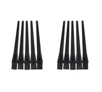 Remingtape 10 Pcs 1.5 X 0.5cm Black Plastic Round Handle Anti Static ESD Brush