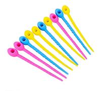Remingtape 10PCS Food Grade Silicone Bag Ties Cable Management Zip Tie Twist All-Purpose Multi-Use Bag Clip Bread Tie Food Saver